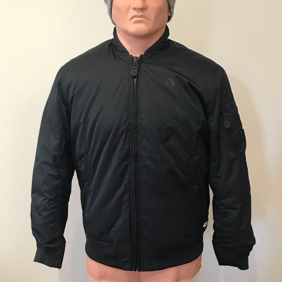 NWT Converse Stadium Bomber Medium Black M - Picture 4 of 8